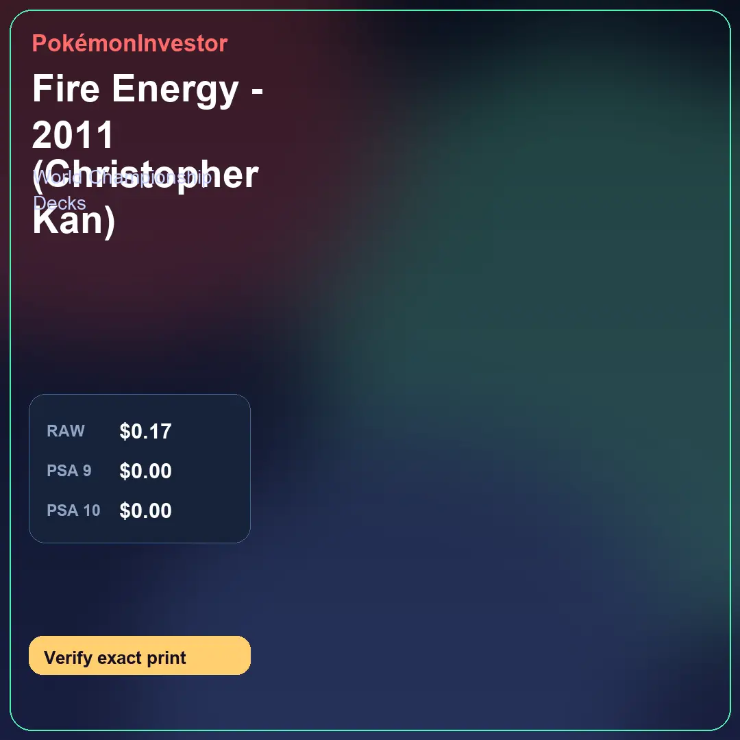 Card research image for Fire Energy - 2011 (Christopher Kan)