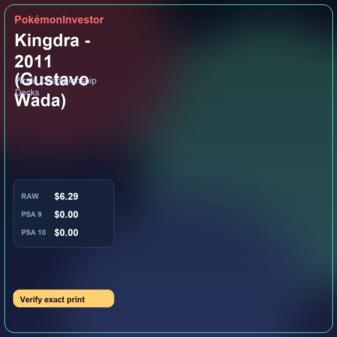Card research image for Kingdra - 2011 (Gustavo Wada)