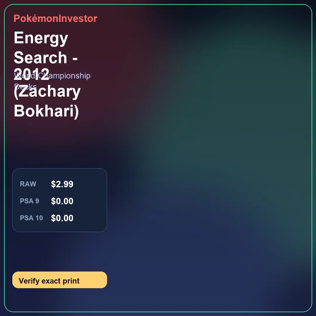 Card research image for Energy Search - 2012 (Zachary Bokhari)