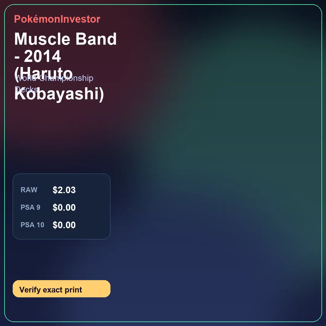 Card research image for Muscle Band - 2014 (Haruto Kobayashi)