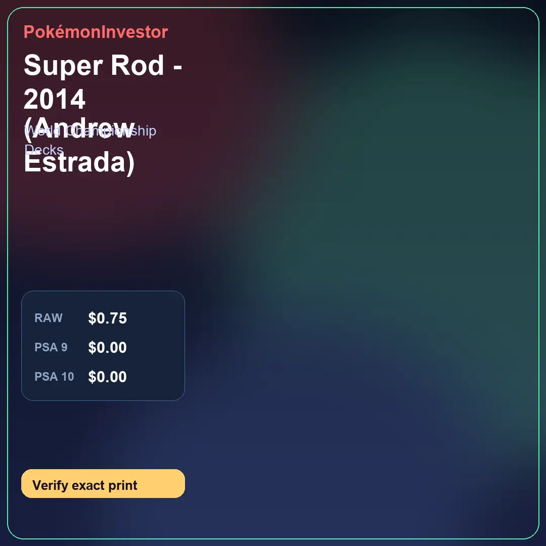 Card research image for Super Rod - 2014 (Andrew Estrada)
