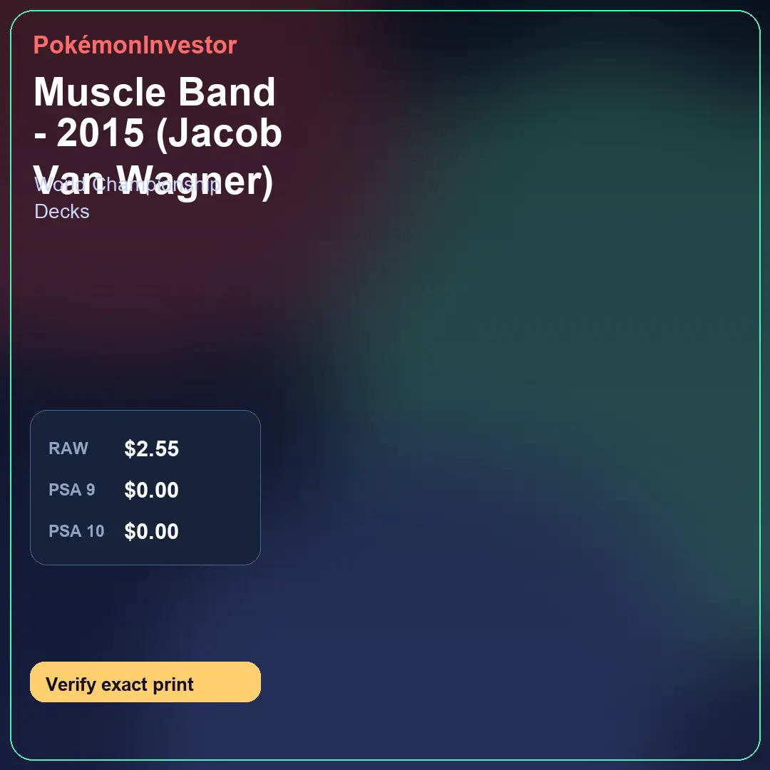 Card research image for Muscle Band - 2015 (Jacob Van Wagner)