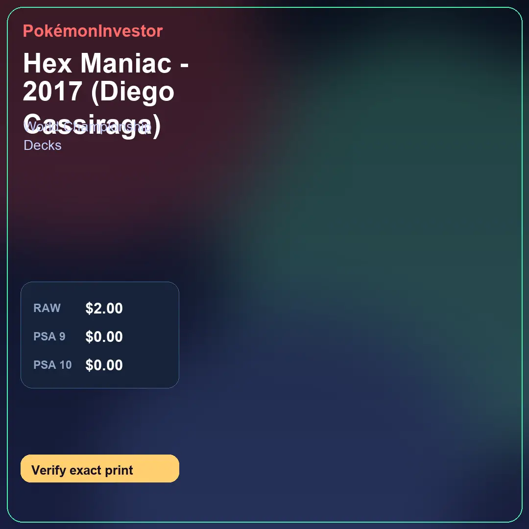 Card research image for Hex Maniac - 2017 (Diego Cassiraga)