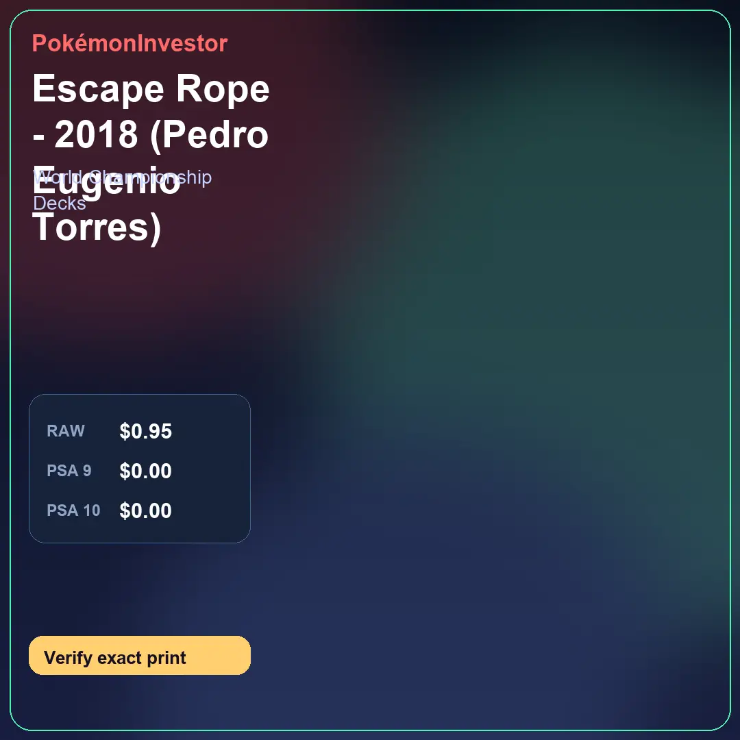 Card research image for Escape Rope - 2018 (Pedro Eugenio Torres)