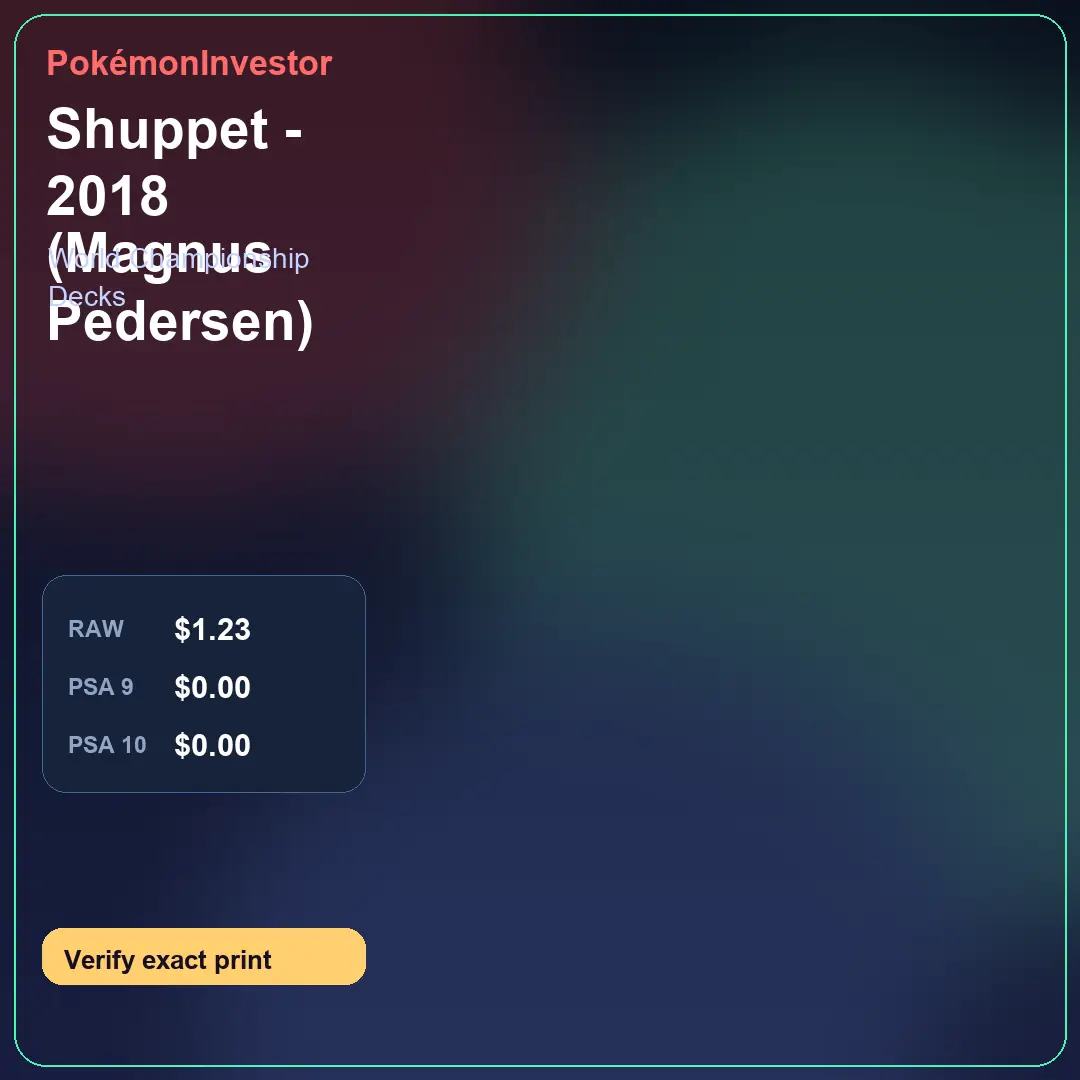 Card research image for Shuppet - 2018 (Magnus Pedersen)