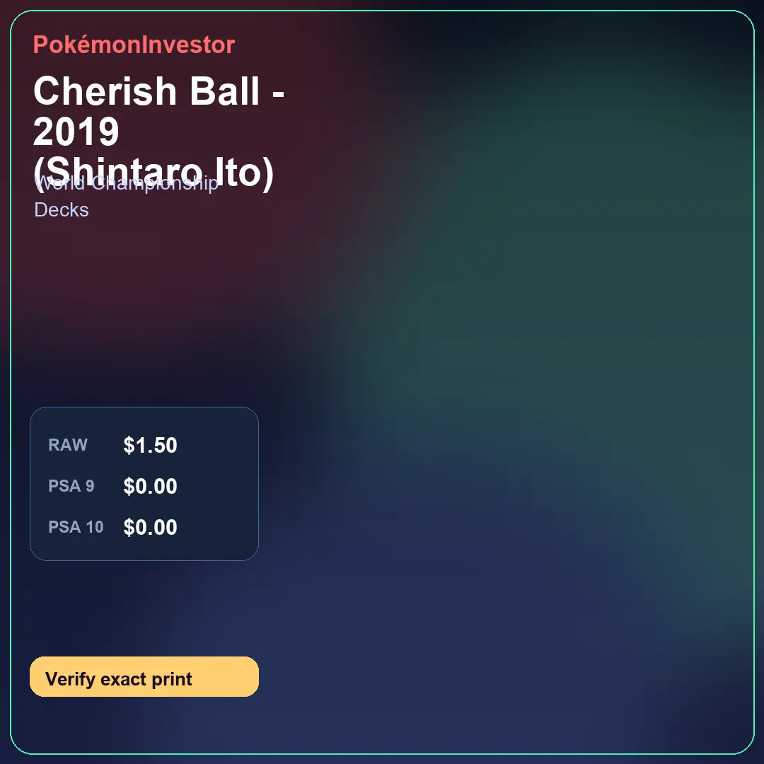 Card research image for Cherish Ball - 2019 (Shintaro Ito)