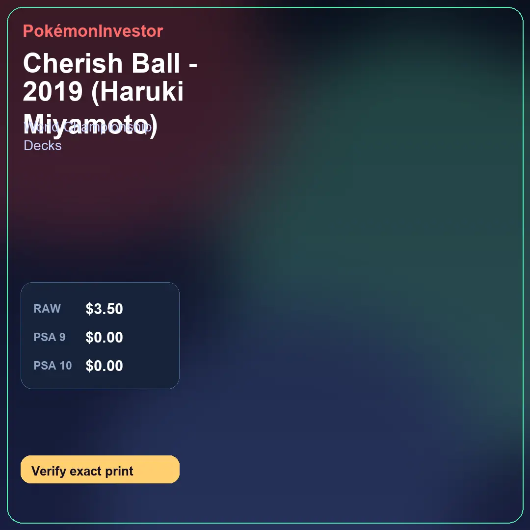 Card research image for Cherish Ball - 2019 (Haruki Miyamoto)