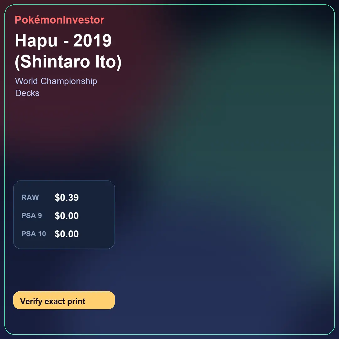 Card research image for Hapu - 2019 (Shintaro Ito)