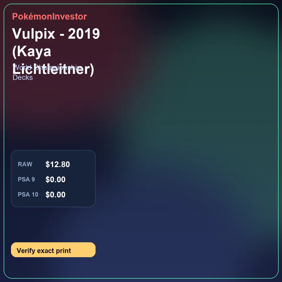 Card research image for Vulpix - 2019 (Kaya Lichtleitner)