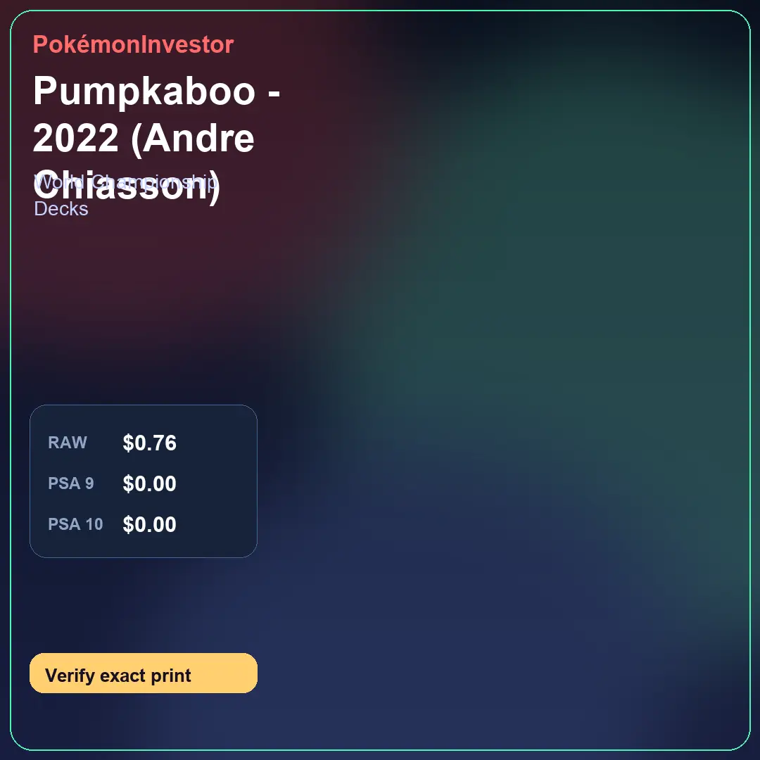 Card research image for Pumpkaboo - 2022 (Andre Chiasson)