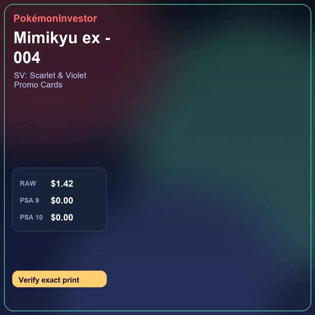 Card research image for Mimikyu ex - 004