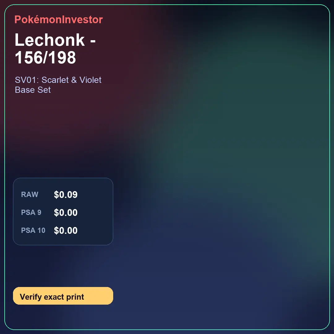 Card research image for Lechonk - 156/198