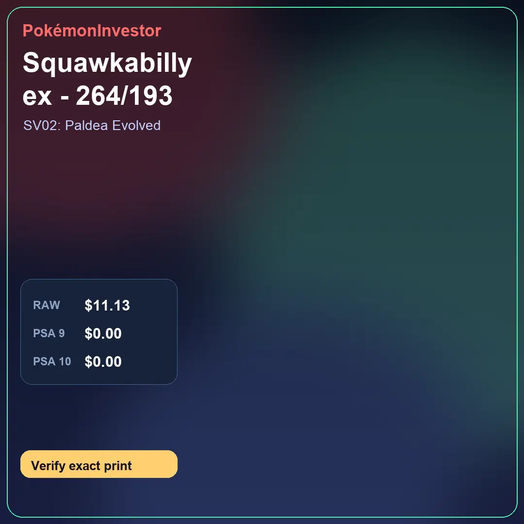 Card research image for Squawkabilly ex - 264/193