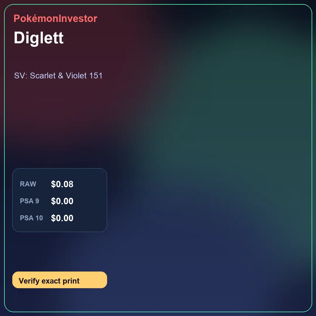 Card research image for Diglett