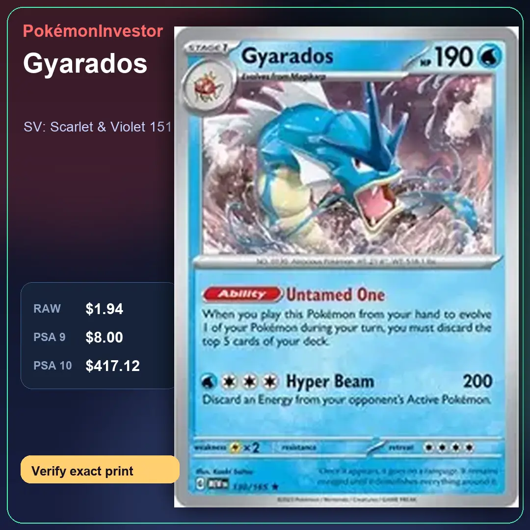Card research image for Gyarados
