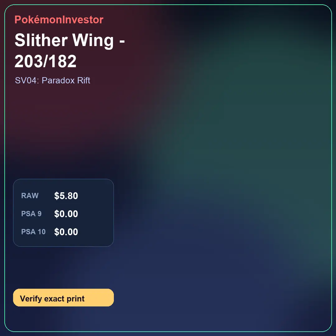 Card research image for Slither Wing - 203/182