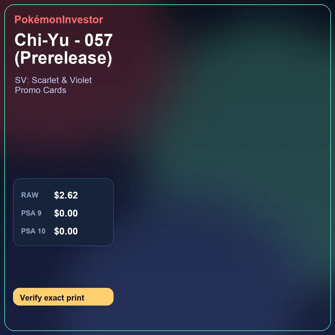 Card research image for Chi-Yu - 057 (Prerelease)