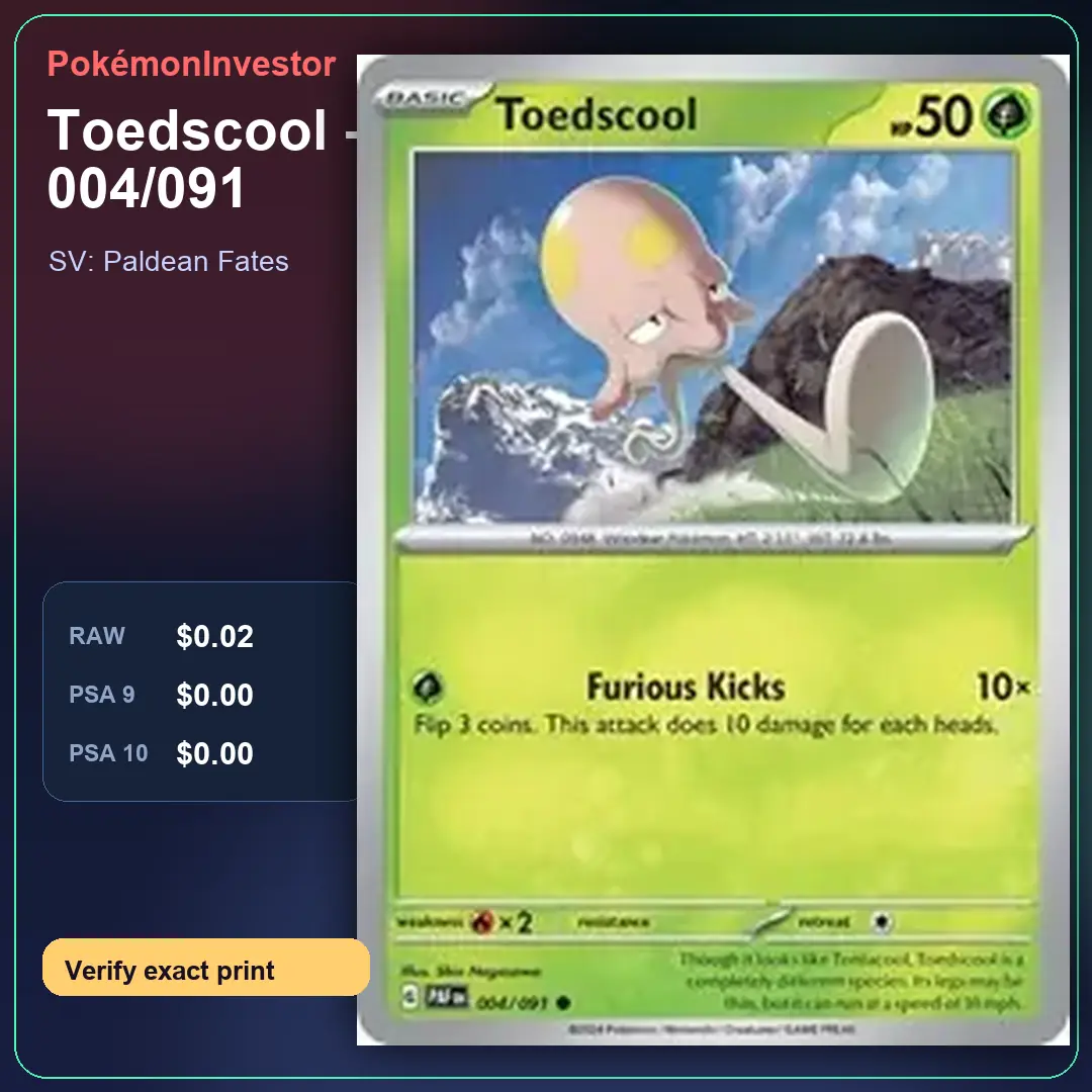 Card research image for Toedscool - 004/091