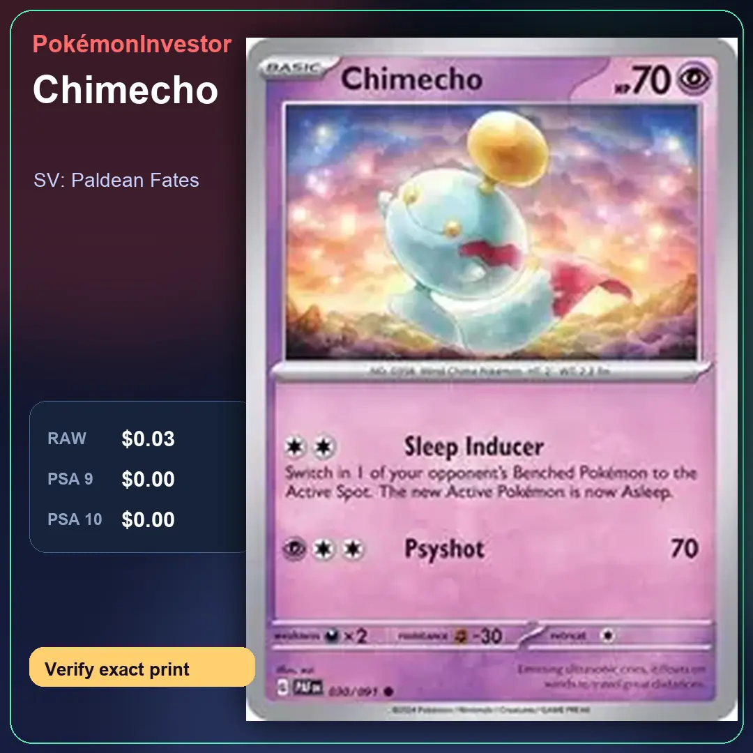 Card research image for Chimecho