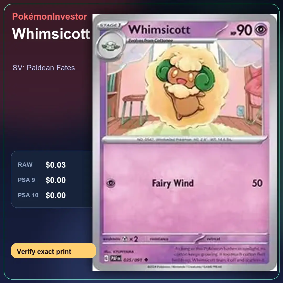 Card research image for Whimsicott