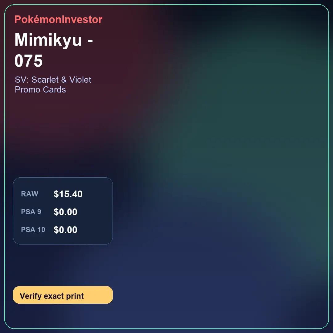 Card research image for Mimikyu - 075