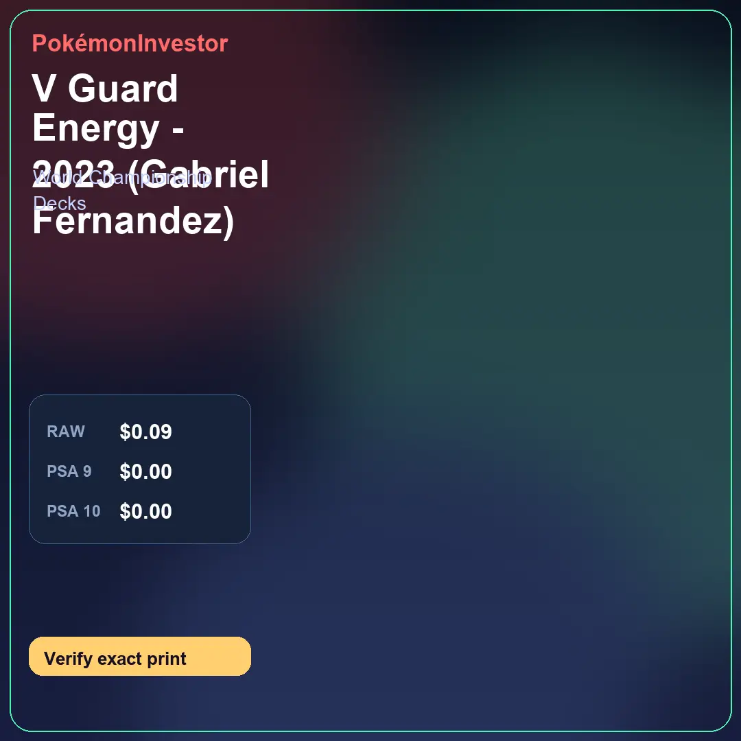 Card research image for V Guard Energy - 2023 (Gabriel Fernandez)