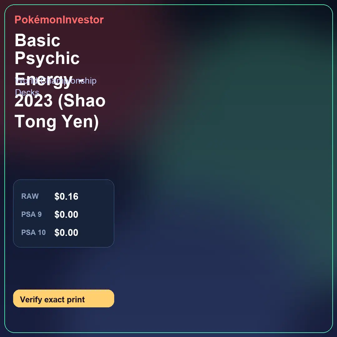 Card research image for Basic Psychic Energy - 2023 (Shao Tong Yen)