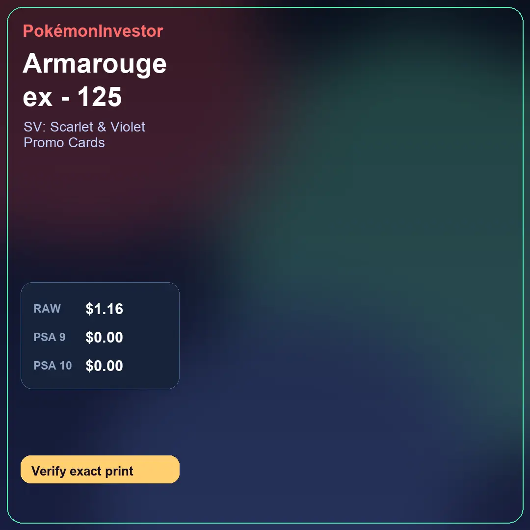 Card research image for Armarouge ex - 125
