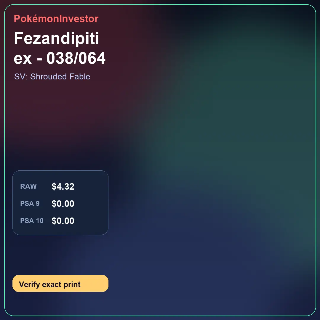 Card research image for Fezandipiti ex - 038/064