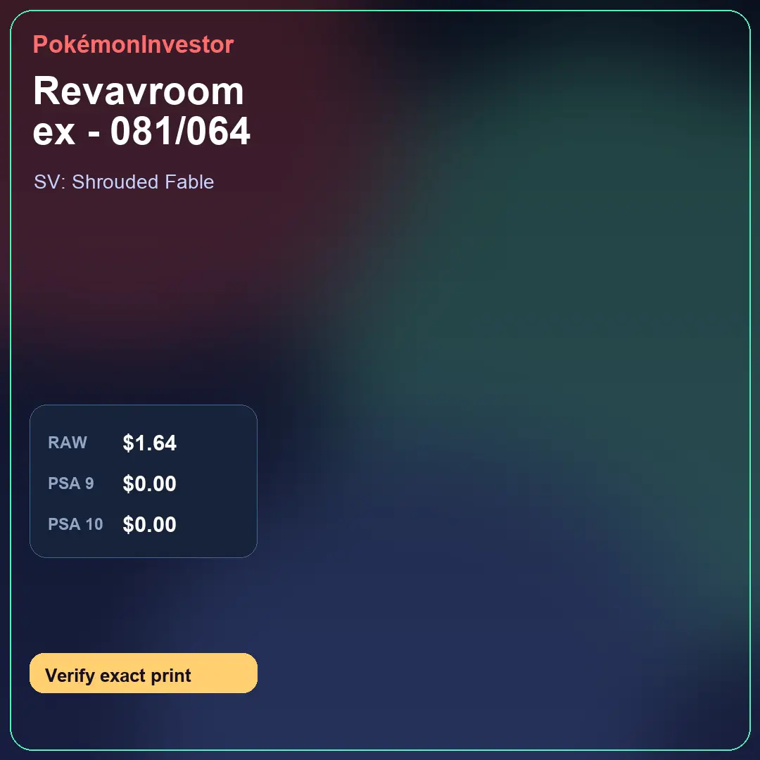 Card research image for Revavroom ex - 081/064