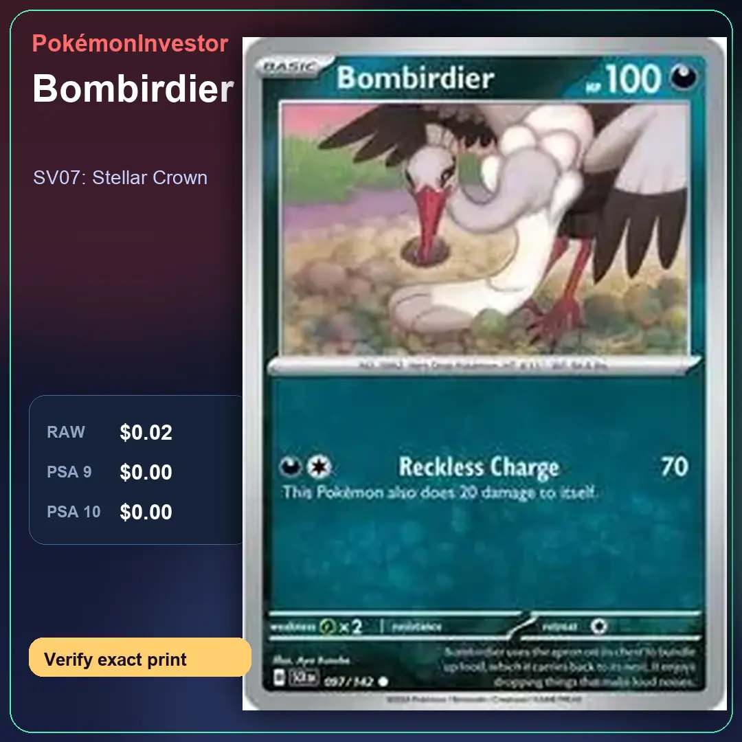 Card research image for Bombirdier