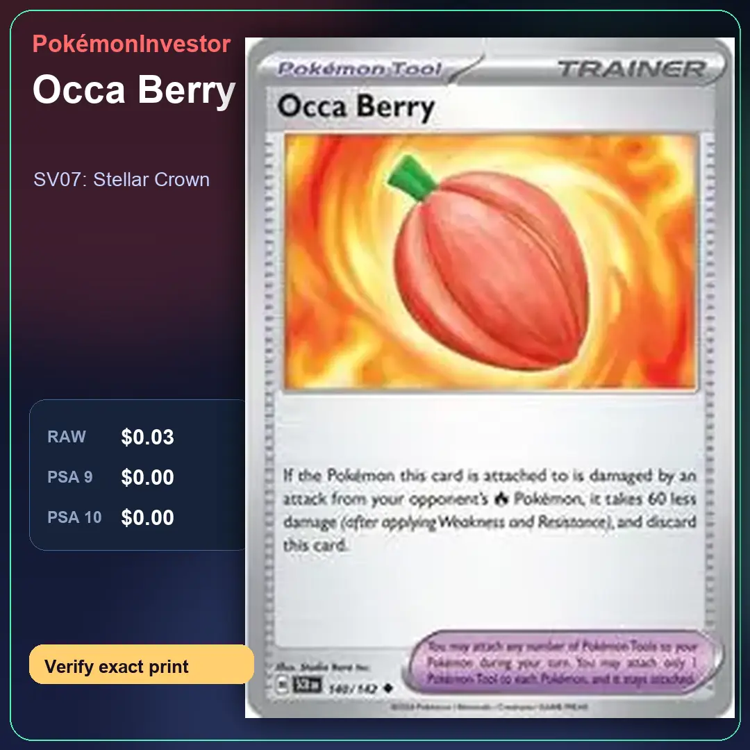 Card research image for Occa Berry