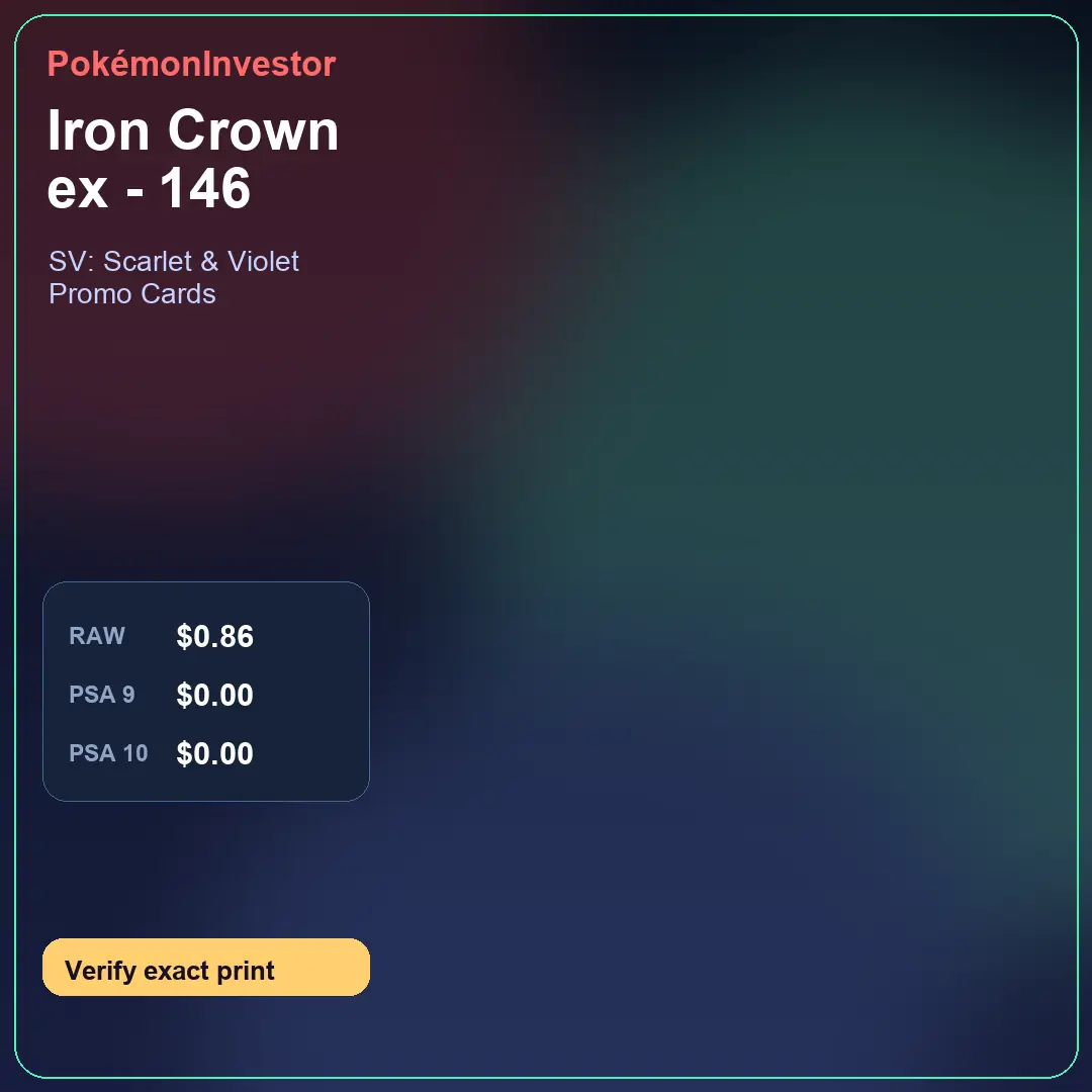 Card research image for Iron Crown ex - 146