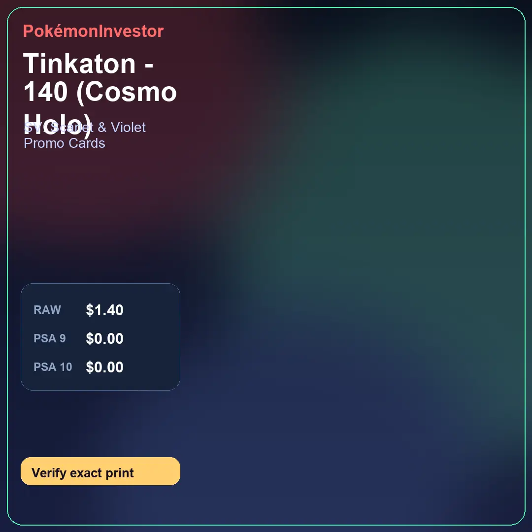 Card research image for Tinkaton - 140 (Cosmo Holo)