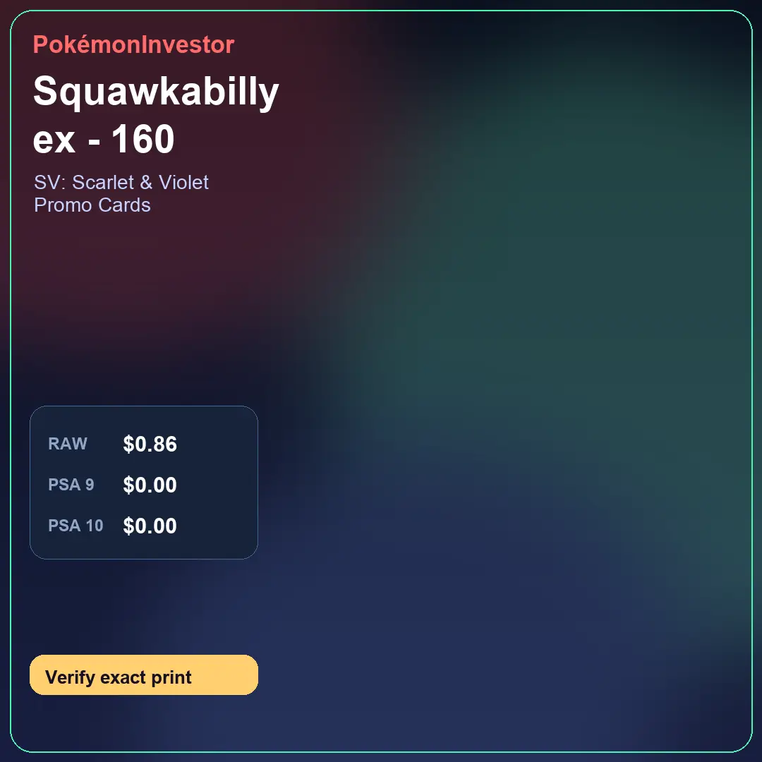 Card research image for Squawkabilly ex - 160