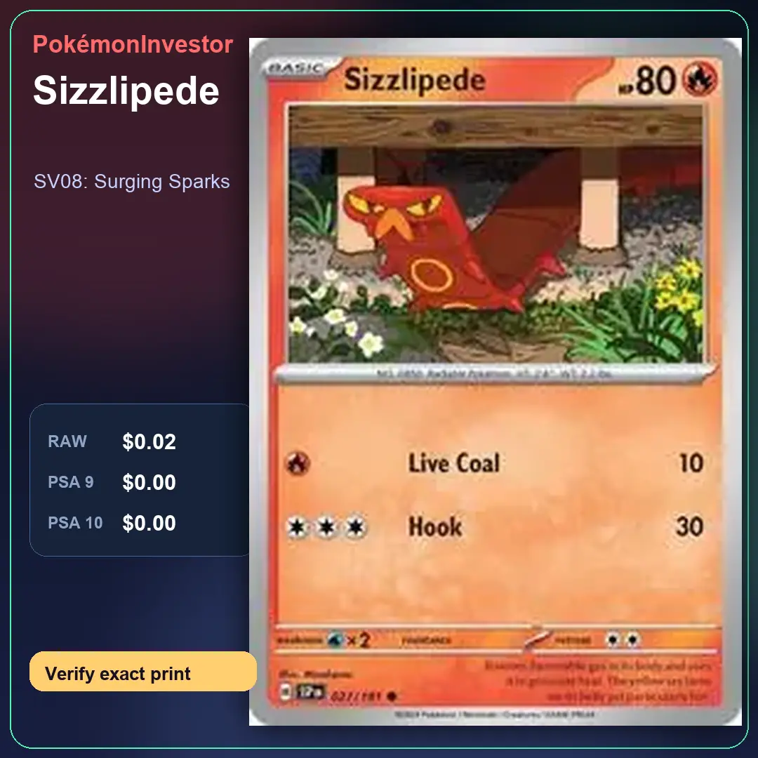 Card research image for Sizzlipede