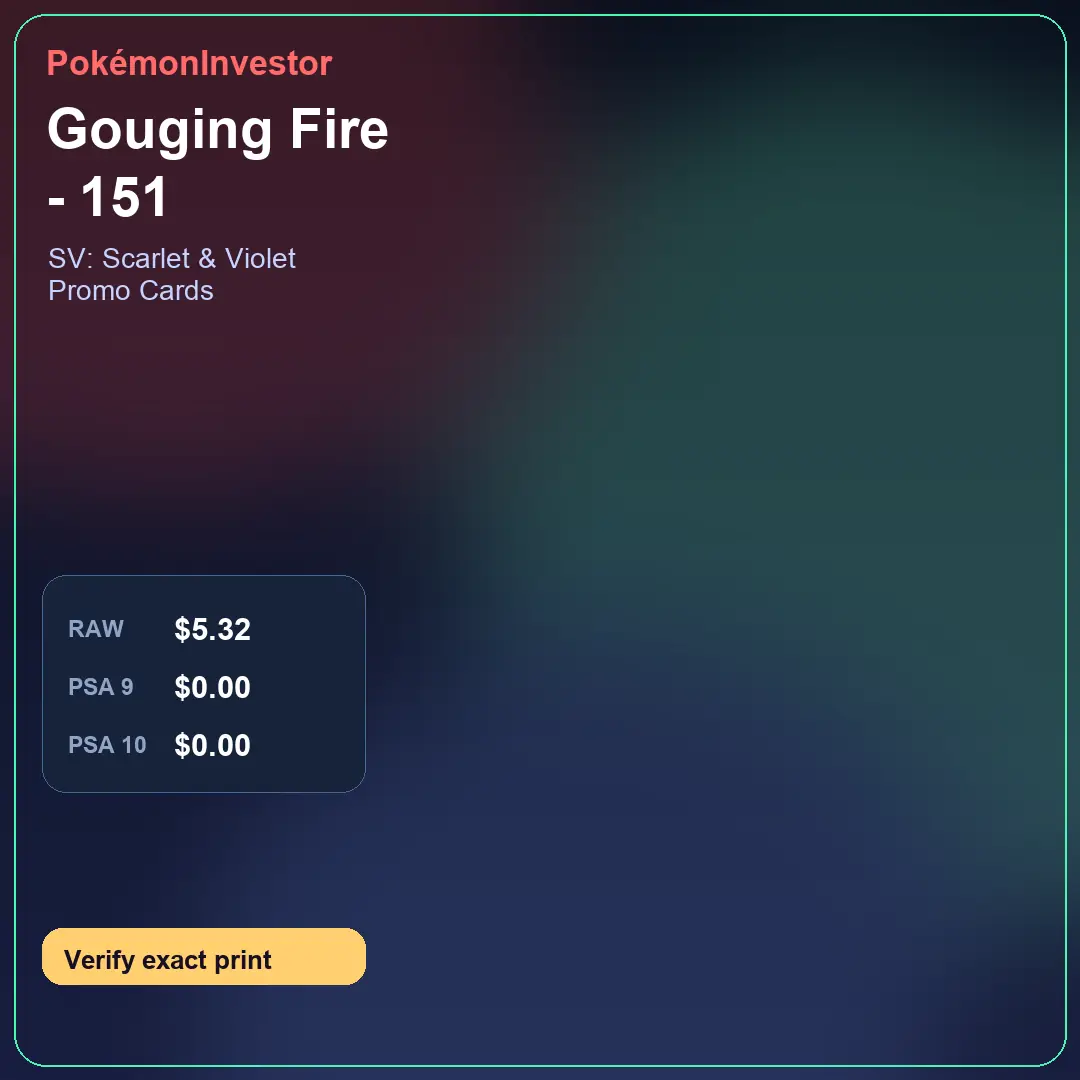 Card research image for Gouging Fire - 151