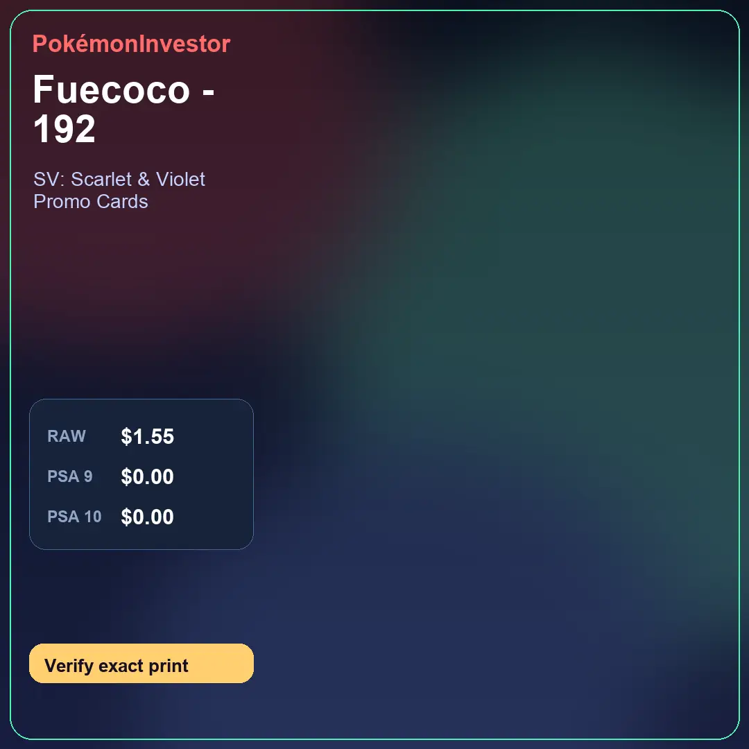 Card research image for Fuecoco - 192
