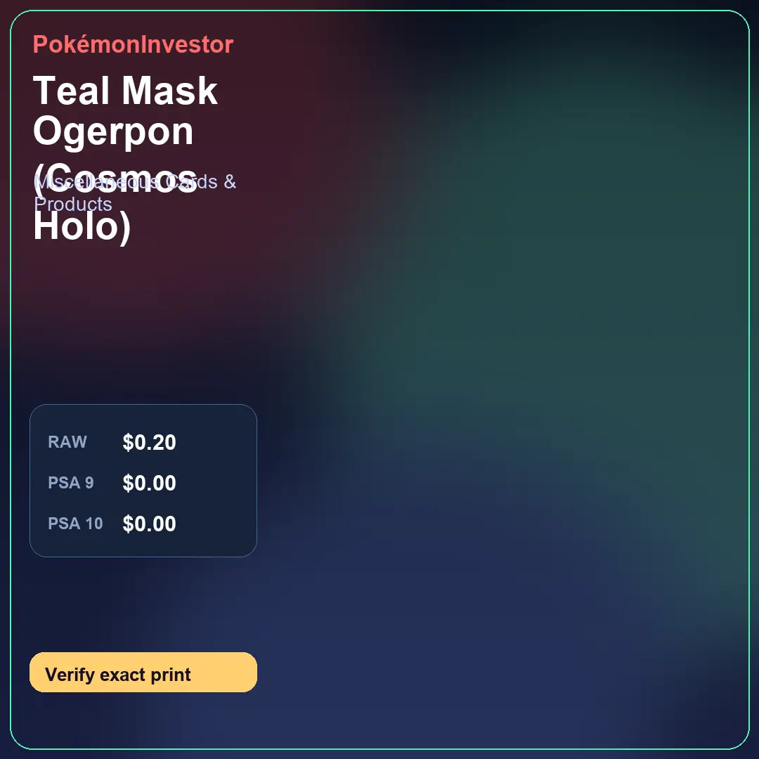Card research image for Teal Mask Ogerpon (Cosmos Holo)