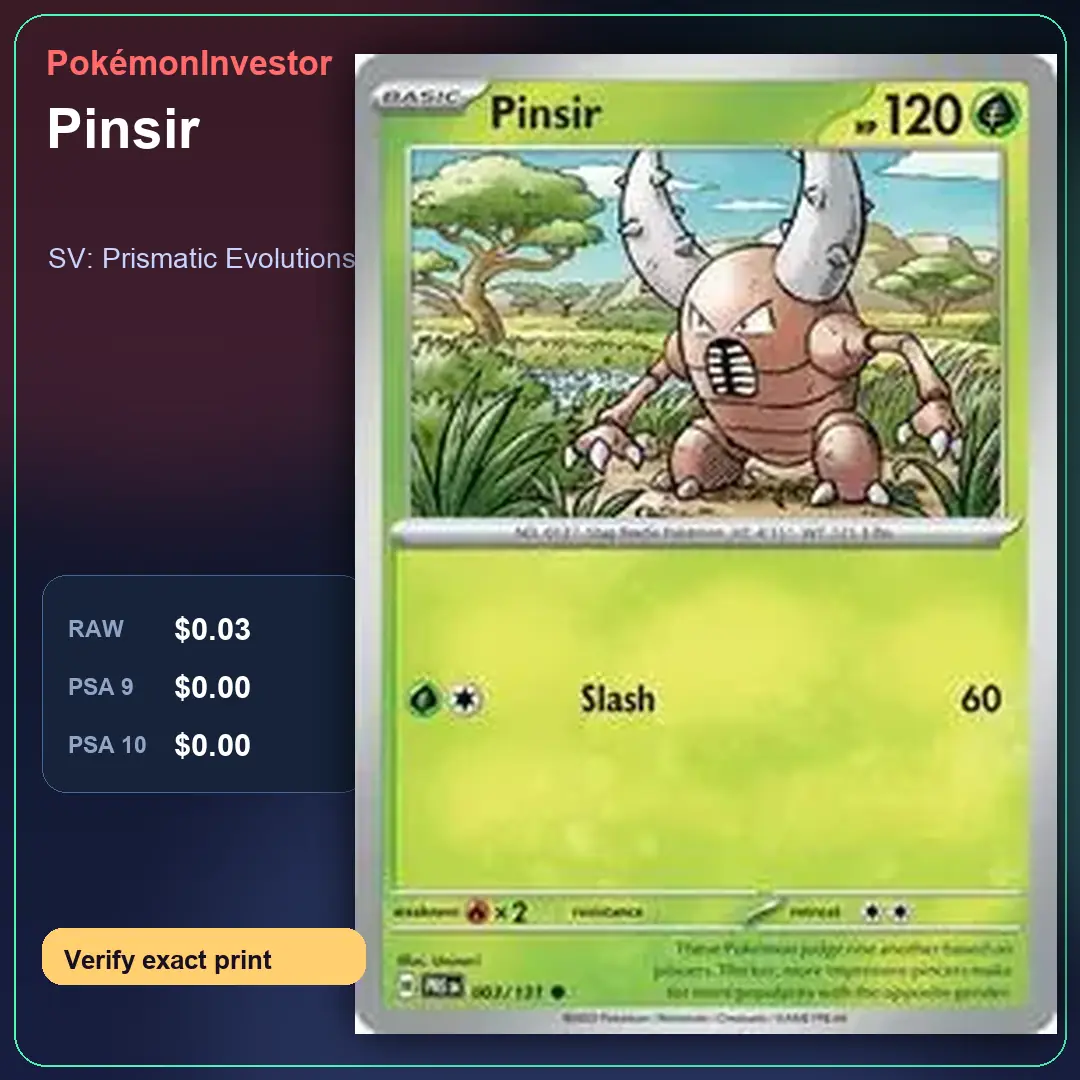 Card research image for Pinsir