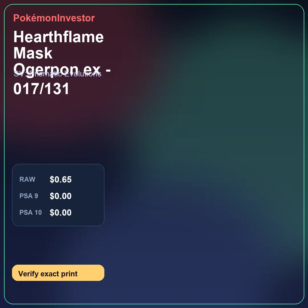Card research image for Hearthflame Mask Ogerpon ex - 017/131