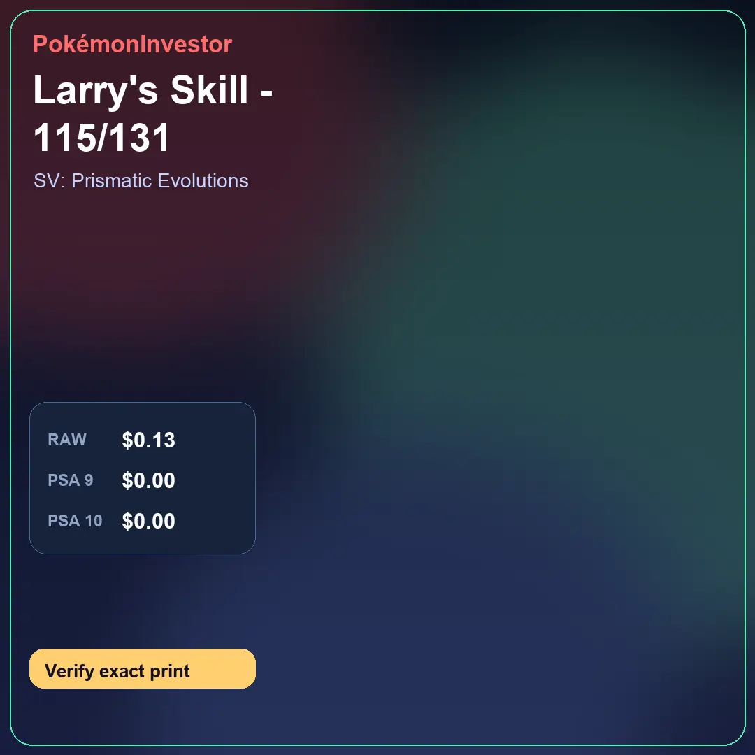 Card research image for Larry's Skill - 115/131