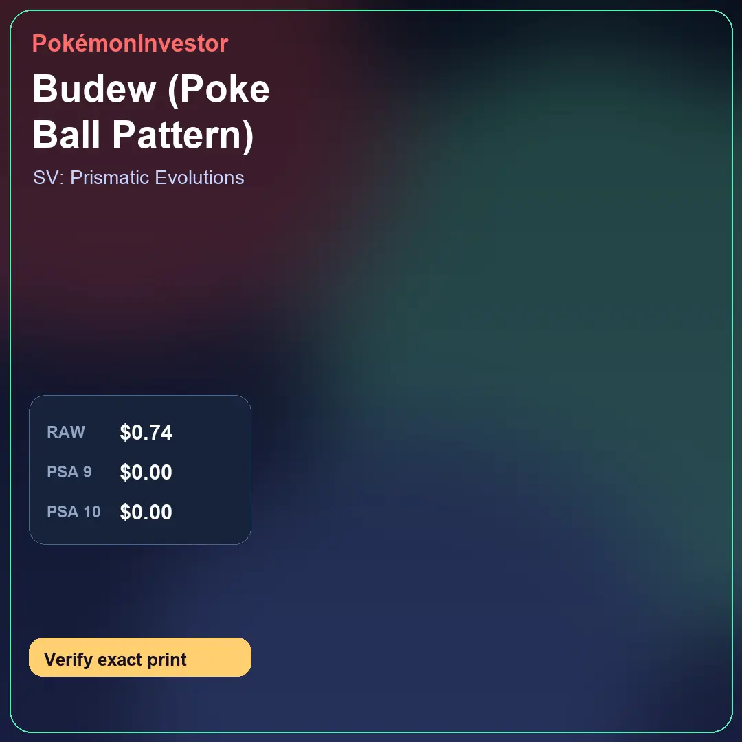 Card research image for Budew (Poke Ball Pattern)