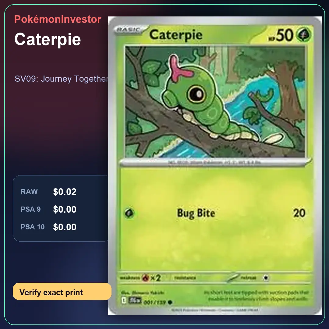 Card research image for Caterpie