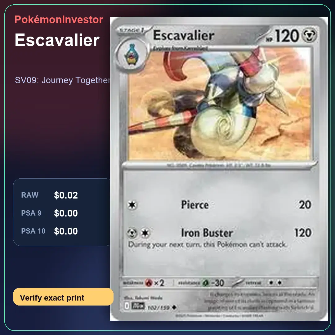 Card research image for Escavalier