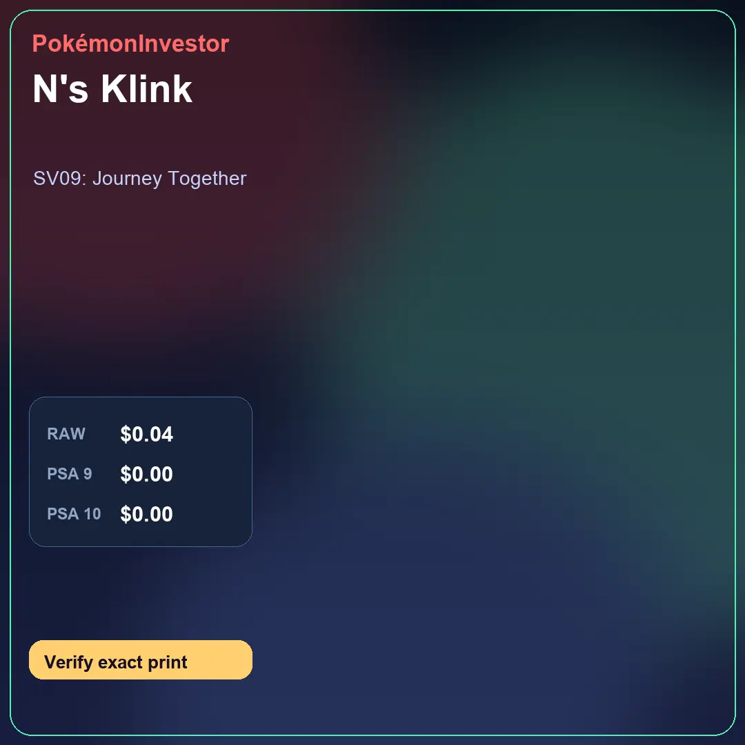 Card research image for N's Klink