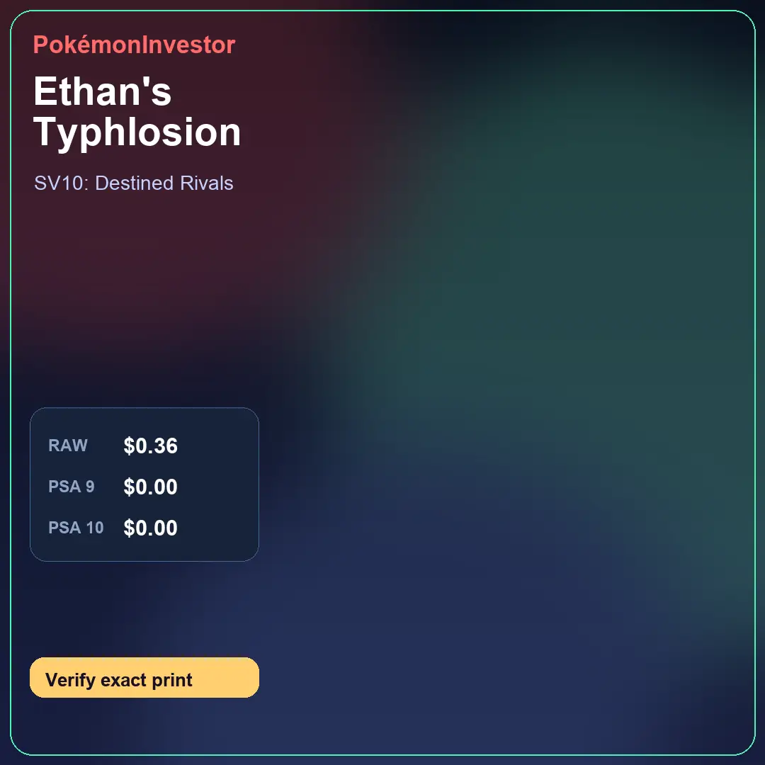 Card research image for Ethan's Typhlosion
