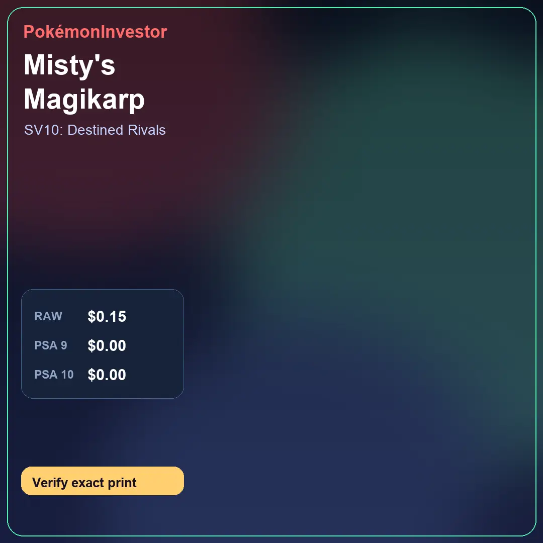 Card research image for Misty's Magikarp