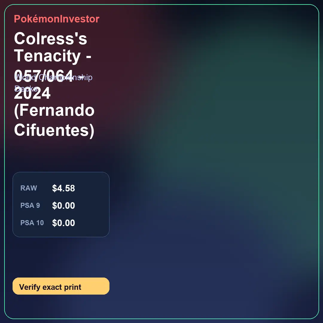Card research image for Colress's Tenacity - 057/064 - 2024 (Fernando Cifuentes)