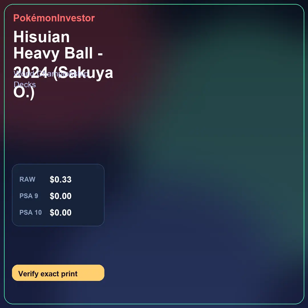 Card research image for Hisuian Heavy Ball - 2024 (Sakuya O.)